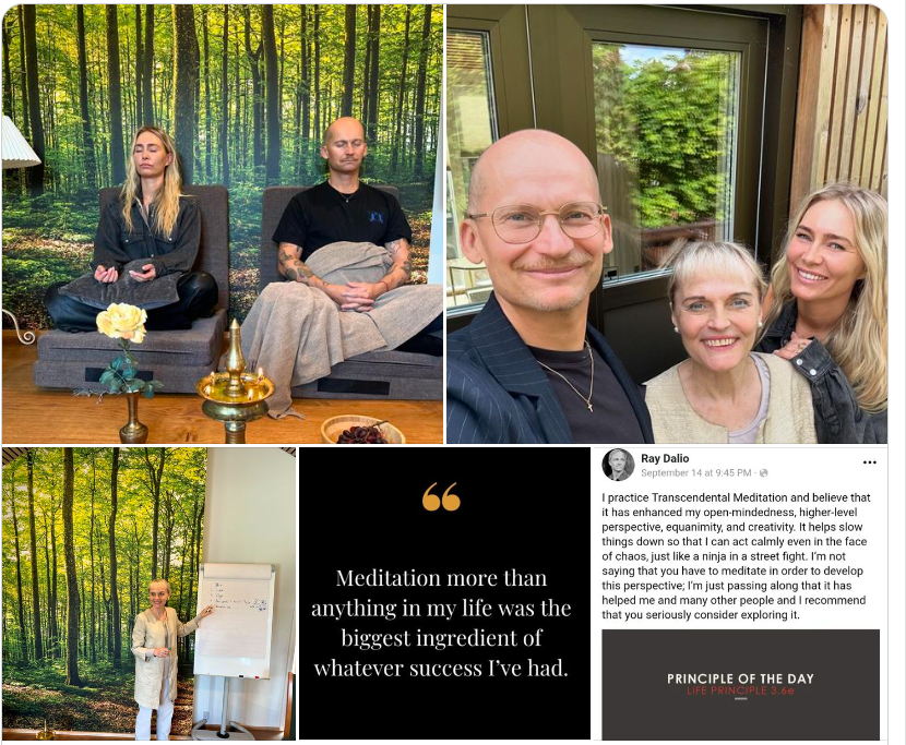 Det var en stor fornøjelse at undervise Christian og Alice Stadil, som deltog i kursus i Transcendental Meditation i august 2024 i Center for Transcendental Meditation i Rungsted. 